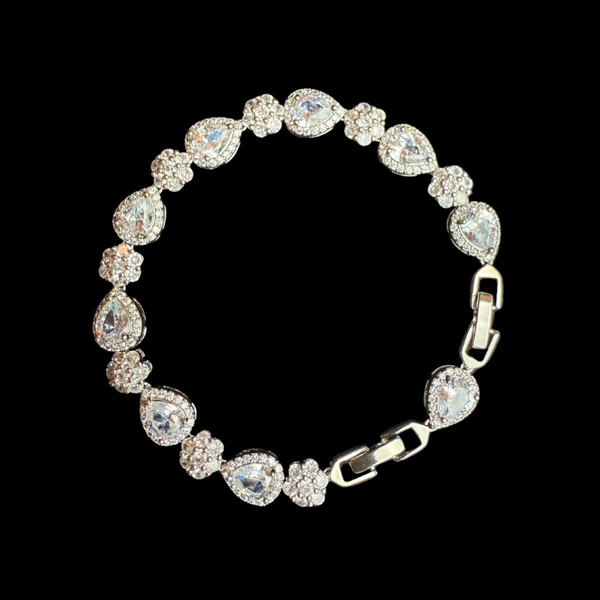 Bracelet Flower Drop Clear
