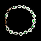 Bracelet Tear Drop Green